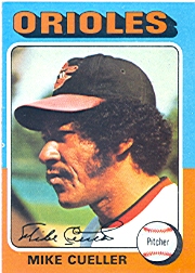 1975 Topps Baseball Cards      410     Mike Cuellar UER